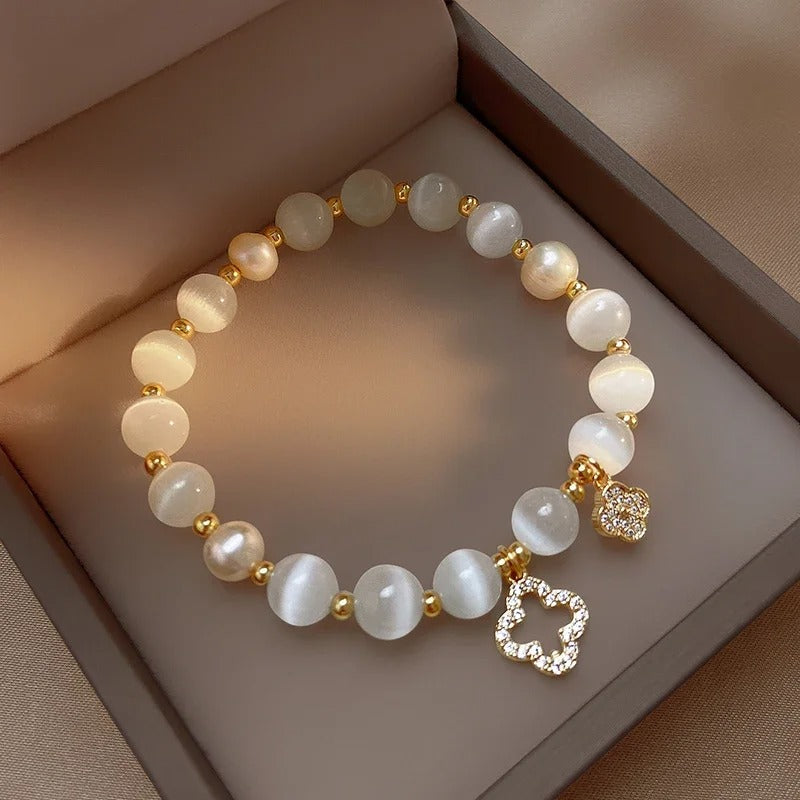 Luxury White Opal Stone Bracelets