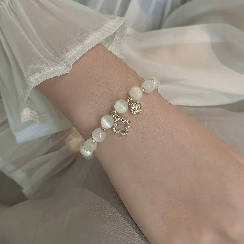 Luxury White Opal Stone Bracelets